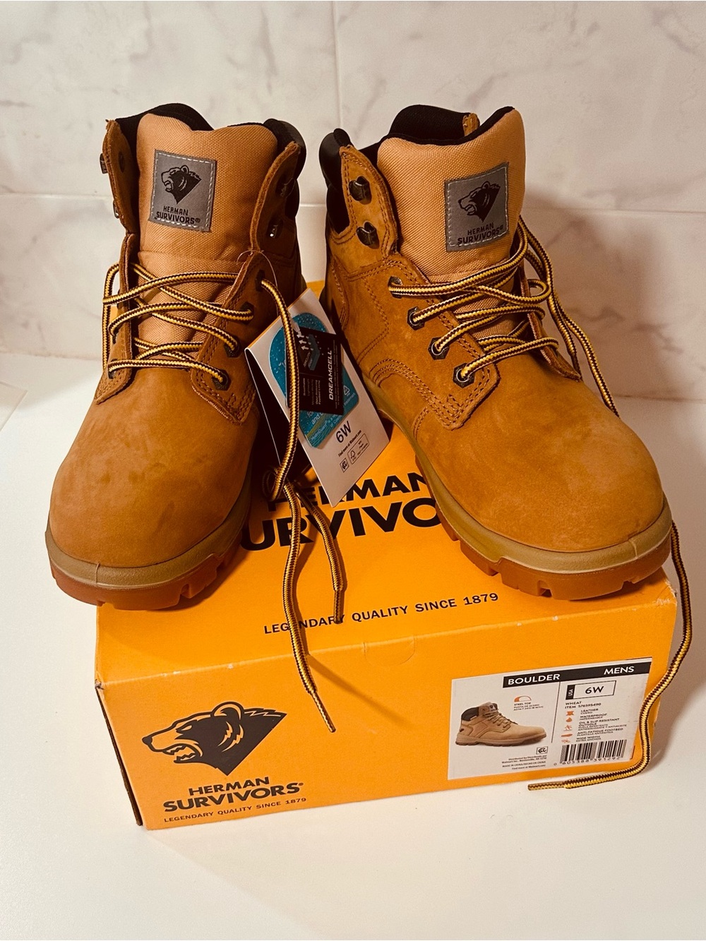 Herman Survivors Men's Work Boots — Wheat/Tan
